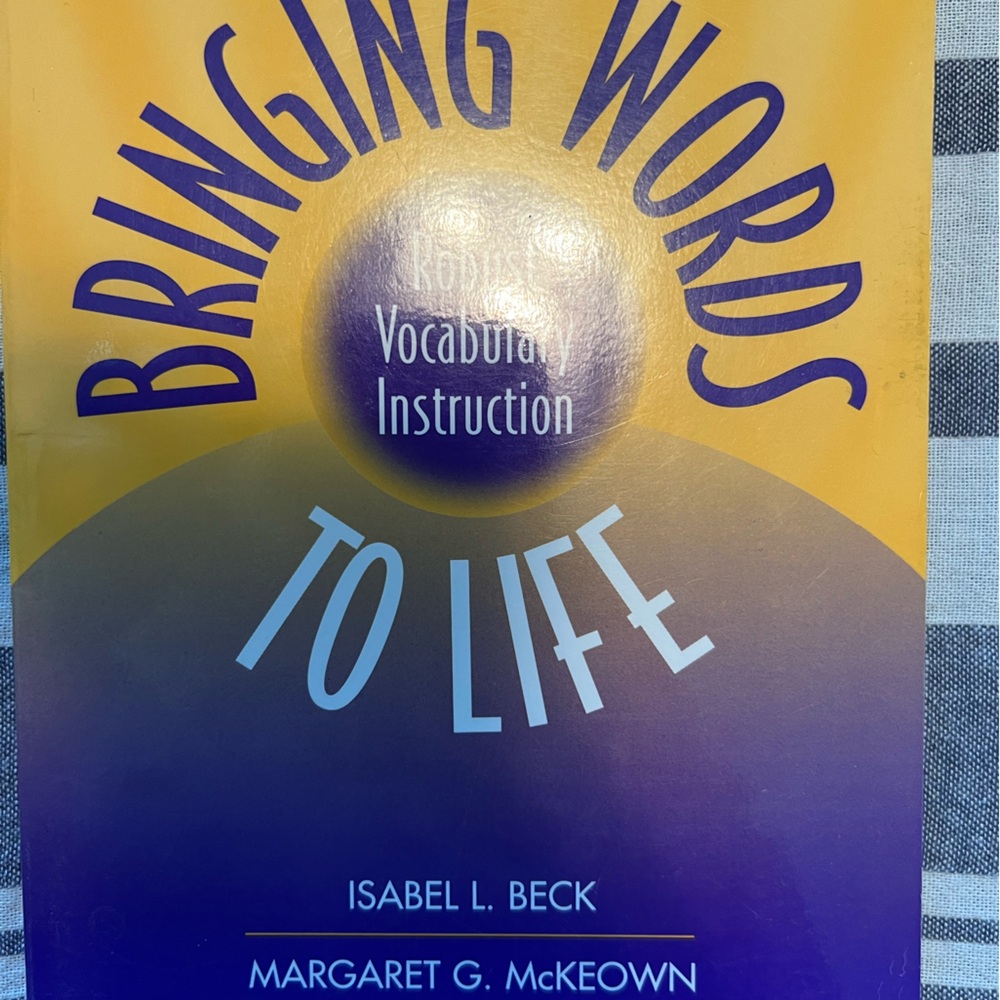 Bringing Words to Life Book